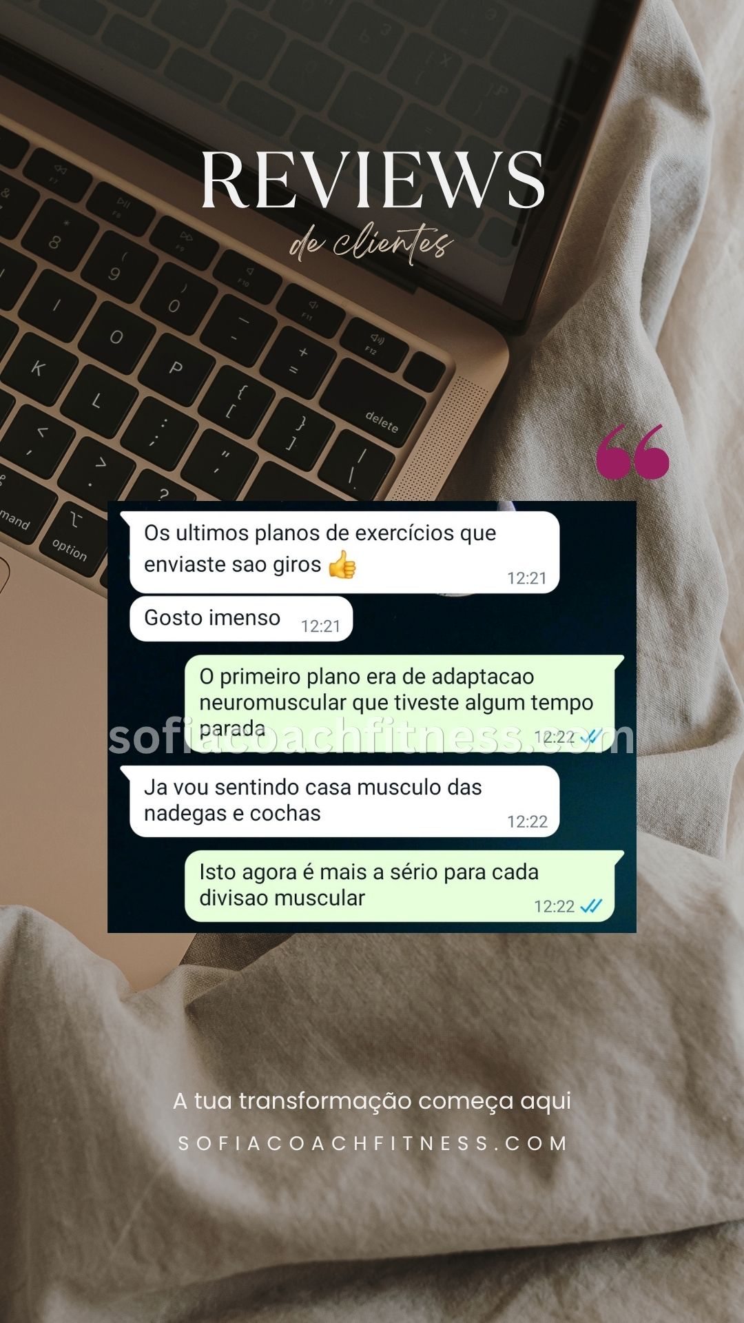 Cliente relata perda de peso com plano de treino e orientação nutricional online